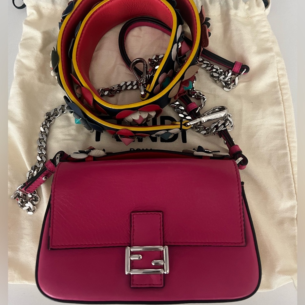 Fendi Flowerland micro bag + flowerland strap